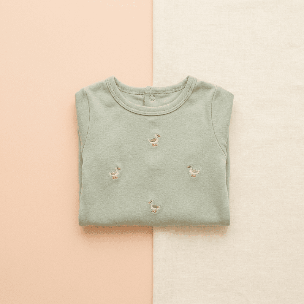 Baby Cotton Romper - Newborn Long-Sleeve Bodysuit